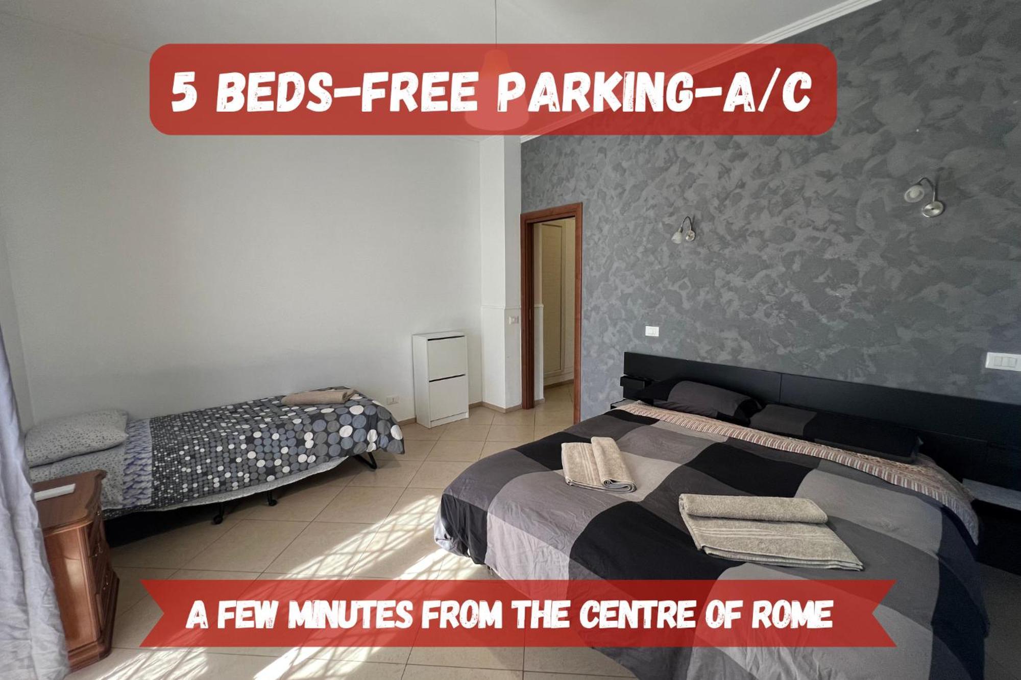 -5 Min From Bus Stop-Free Parking Rzym Zewnętrze zdjęcie